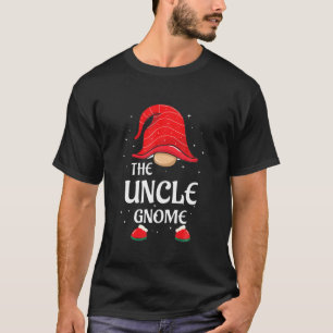 Uncle Gnome Buffalo Plaid Matching Family Christma T-Shirt