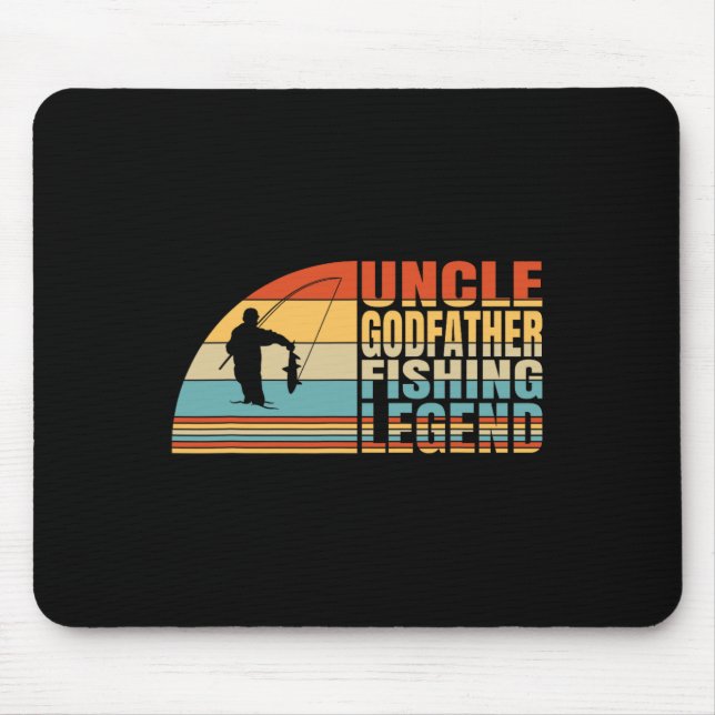 Uncle Godfather And Fishing Legend  Mouse Pad (Front)