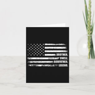 Uncle Godfather Legend Fun Best Funny Uncle  Card