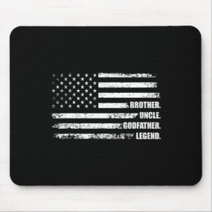 Uncle Godfather Legend Fun Best Funny Uncle Mouse Pad