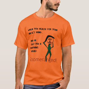 Uncle Handshake - Orange -Boomeranged T-Shirt