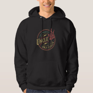 Uncle Like A Grandpa Only Cooler Vintage Funny Gra Hoodie