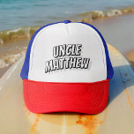 Uncle Modern Simple Cool Comic Trucker Hat<br><div class="desc">This simple and modern design is composed of san serif typography.</div>