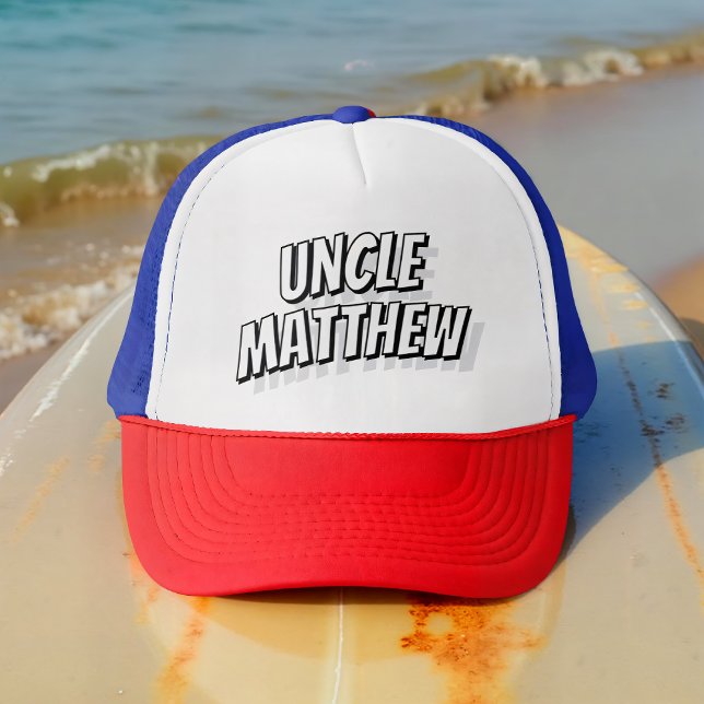 Uncle Modern Simple Cool Comic Trucker Hat (Creator Uploaded)