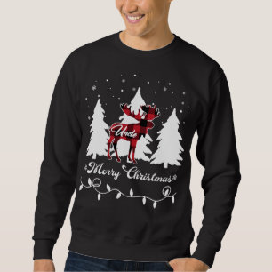Uncle Moose Buffalo Red Plaid Christmas Matching F Sweatshirt
