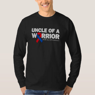 Uncle Of A Warrior CHD Congenital Heart Defect Awa T-Shirt
