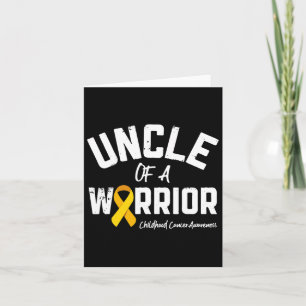 Uncle Of A Warrior Childhood Cancer Awareness Gift Card