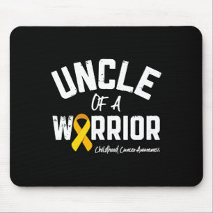 Uncle Of A Warrior Childhood Cancer Awareness Gift Mouse Pad