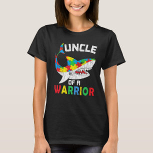 Uncle Of A Warrior Love Autistic Kids Autism Aware T-Shirt