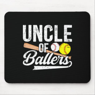 Uncle Of Ballers Baseball Softball Uncle Mouse Pad