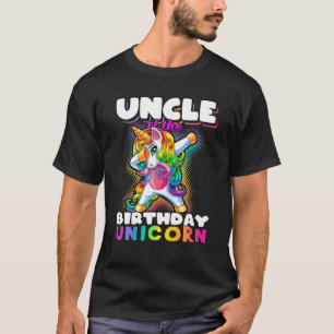 Uncle Of Birthday Unicorn Dabbing Unicorn Matching T-Shirt