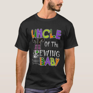 Uncle of Brewing Baby Halloween Theme Baby Shower T-Shirt