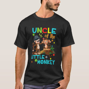 Uncle Of Little Monkey Birthday Family Shirts Matc