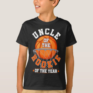 Uncle Of Rookie 1st Birthday Sketll Family Matchin T-Shirt