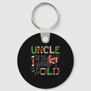 Uncle Of The 1 Year Old Football 1st Birthday Boy  Key Ring
