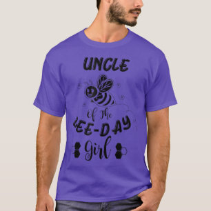 Uncle Of The Bee Day Girl Birthday T-Shirt