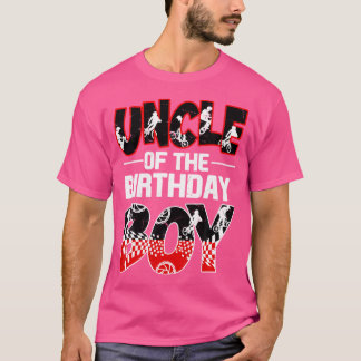 Uncle Of The Birthday Boy Bmx Bike Matching Family T-Shirt