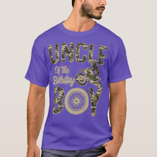 Uncle of the Birthday Boy Dirt Bike 4th B-day Part T-Shirt