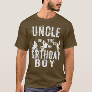 Uncle Of The Birthday Boy Dirt Bike Bday Party T-Shirt