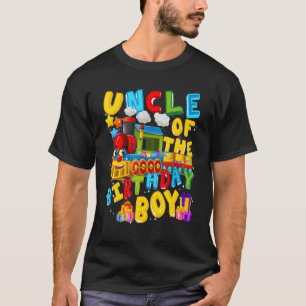 Uncle Of The Birthday Boy Family Train Birthday P T-Shirt