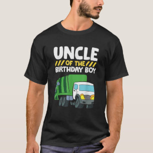 Uncle Of The Birthday Boy Garbage Truck Birthday P T-Shirt