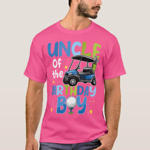 Uncle Of The Birthday Boy Golf Themed Matching Par T-Shirt