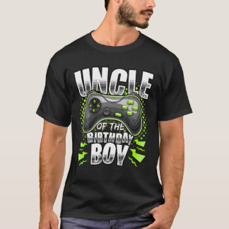 Uncle Of The Birthday Boy Matching Video Game Birt T-Shirt
