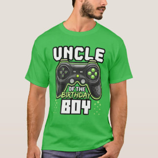 Uncle Of The Birthday Boy Matching Video Game Birt T-Shirt