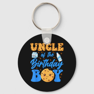 Uncle Of The Birthday Boy Milk And Cookies 1st Key Ring