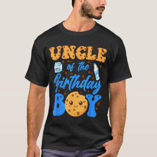 Uncle Of The Birthday Boy Milk And Cookies 1st T-Shirt