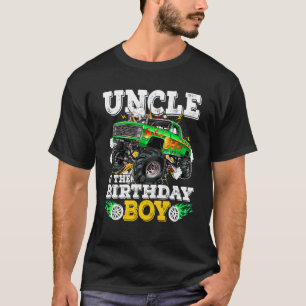 Uncle Of The Birthday Boy Monster Truck Birthday F T-Shirt