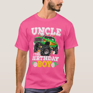 Uncle Of The Birthday Boy Monster Truck Birthday F T-Shirt