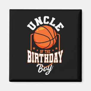 Uncle Of The Birthday Boy Sketll Theme Bday Party Magnet