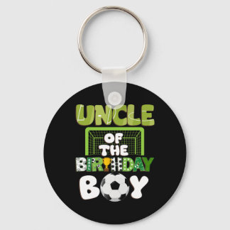 Uncle Of The Birthday Boy Soccer Family Party Deco Key Ring
