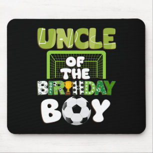 Uncle Of The Birthday Boy Soccer Family Party Deco Mouse Pad