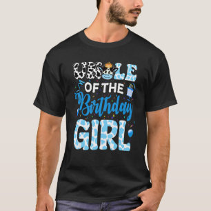 Uncle Of The Birthday Girl Cow Matching Family Far T-Shirt