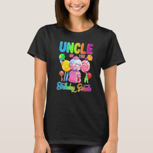 Uncle Of The Birthday Sweetie Candy Girl Matching  T-Shirt
