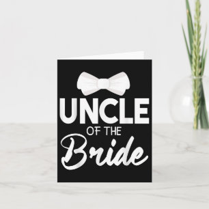 Uncle Of The Bride Groom Happy Wedding Married Hus Card