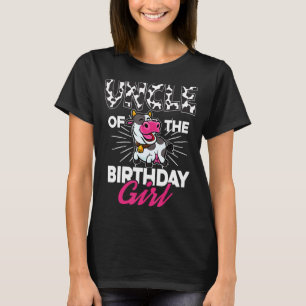 Uncle of the Cow Birthday Girl Cow Family Farming  T-Shirt