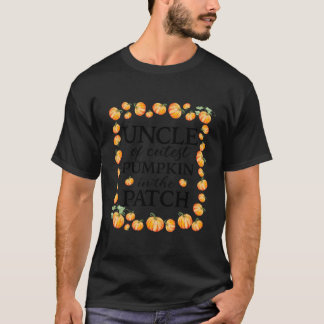 Uncle Of The Cutest Pumpkin In The Patch Fall 1St  T-Shirt