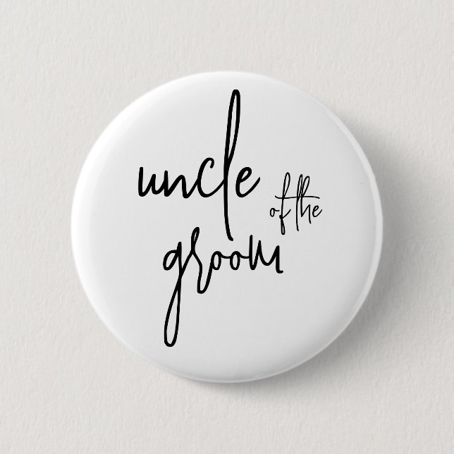 Uncle of the groom  button (Front)