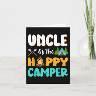 Uncle Of The Happy Camper Family Camping Birthday Card