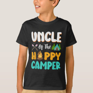 Uncle Of The Happy Camper Family Camping Birthday T-Shirt