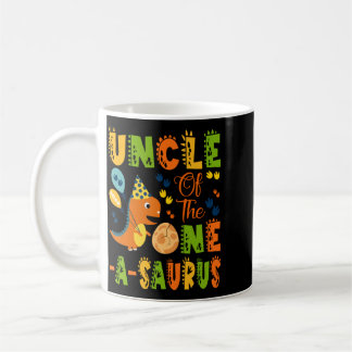 Uncle Of The One-A-Saurus 1st Birthday Dinosaur Coffee Mug