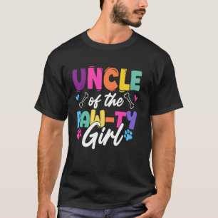 Uncle Of The Paw ty Girl Dog Bday Family Matching T-Shirt