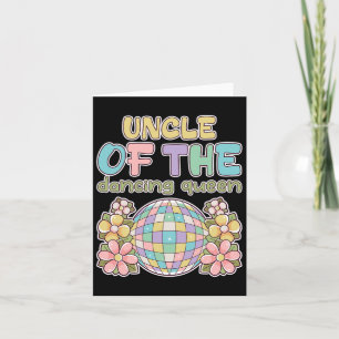 Uncle Of The Queen Dancing Retro 17th Birthday Fam Card