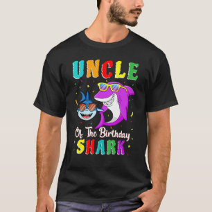 Uncle Of The Shark Birthday Family Matching Birthd T-Shirt