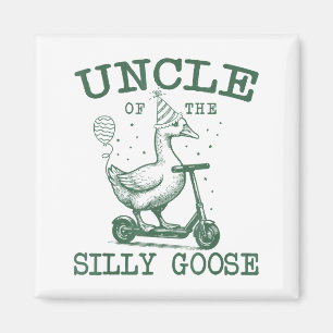 Uncle Of The Silly Goose First Birthday Family Mat Magnet