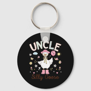 Uncle of The Silly Goose Funny Birthday Girl Party Key Ring