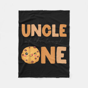 Uncle of The Tough One Cookies and Milk 1st Fleece Blanket